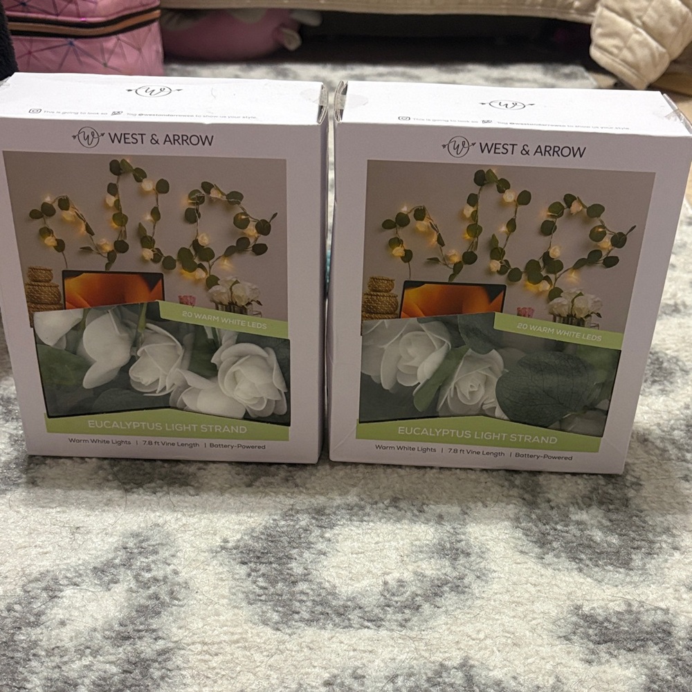 brand new rose string lights